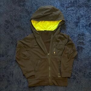 Athletic Works Black and Yellow Hoodie Sweatshirt